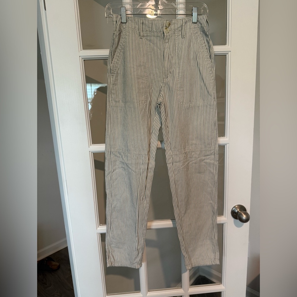 American Eagle Navy and White Chinos